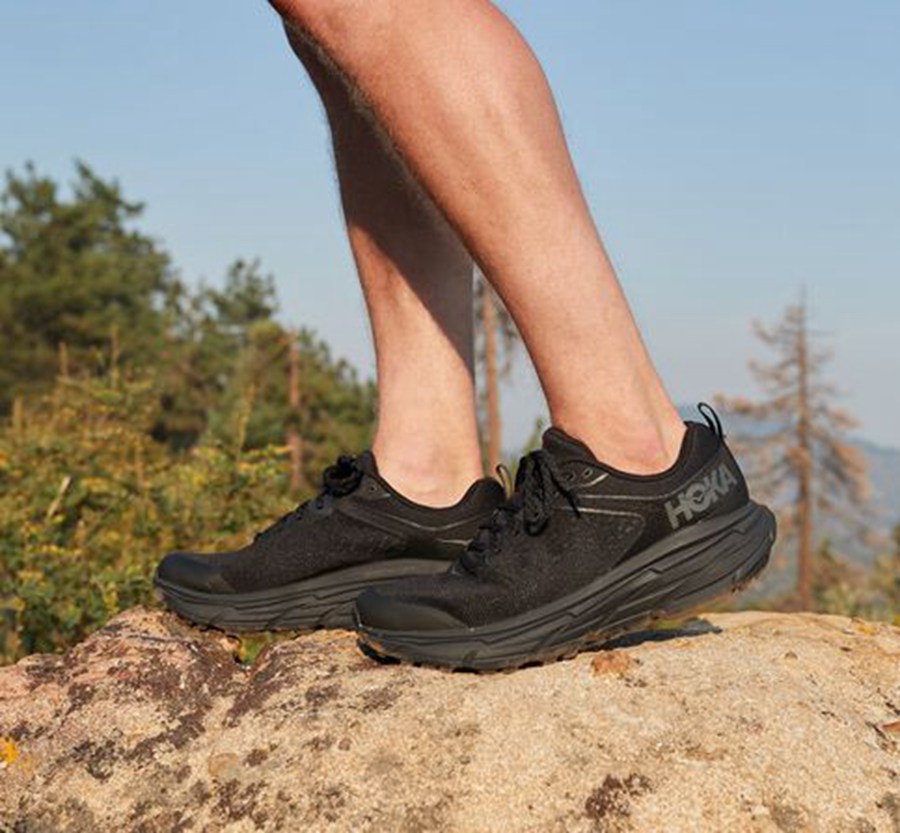 Hoka One One Mens Trail Shoes - Challenger ATR 6 - Black - GCAY14039